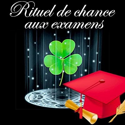 Rituel pour réussir à un examen ou concours